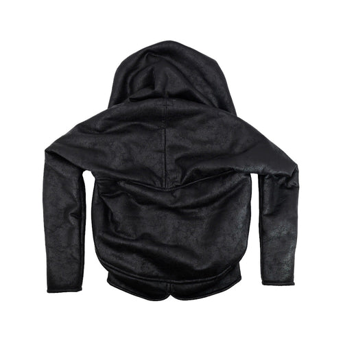 “GHAST” Crackle Shearling Hoodie