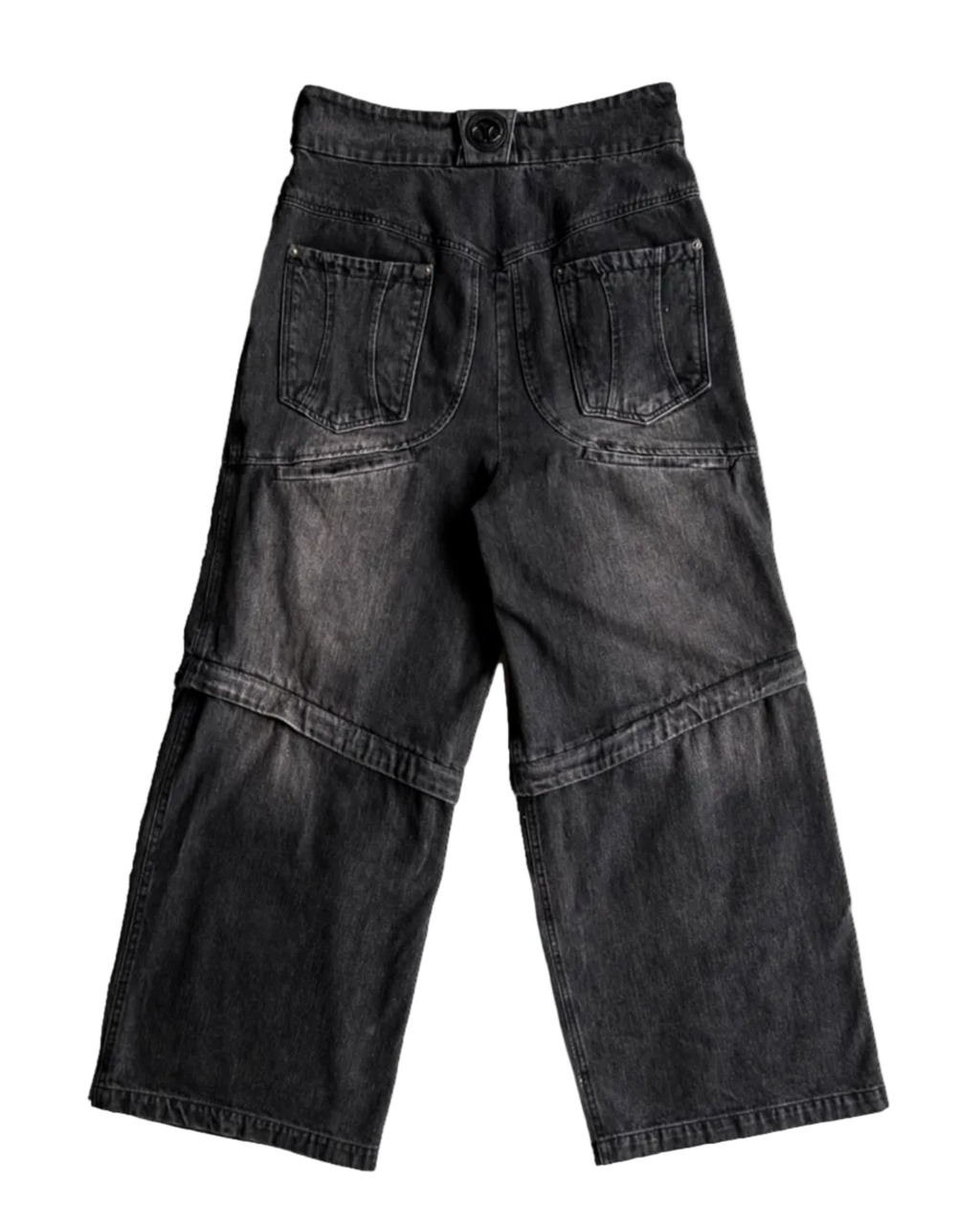Evolution – Membranous Wing Paneled Wide Denim