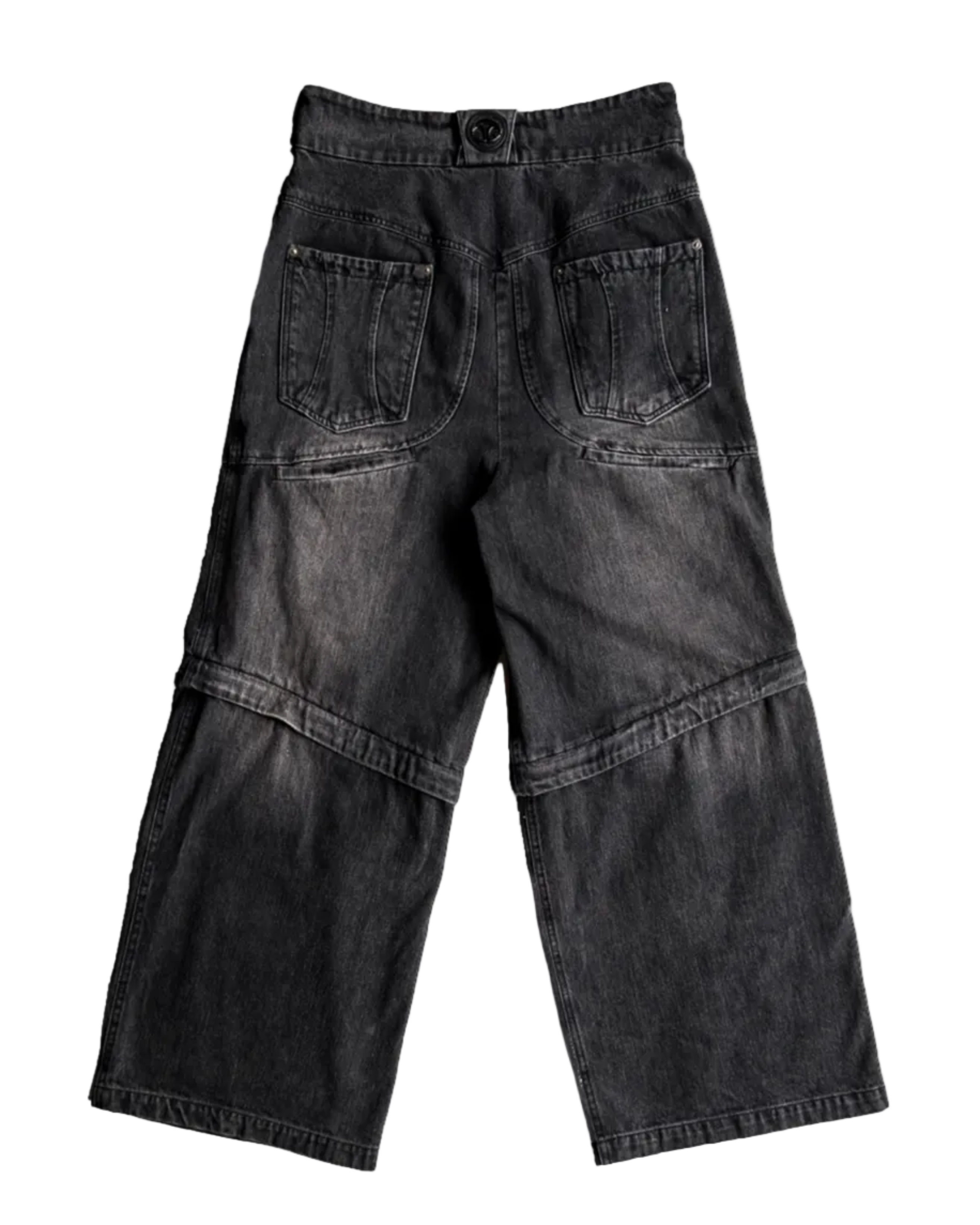 Evolution – Membranous Wing Paneled Wide Denim