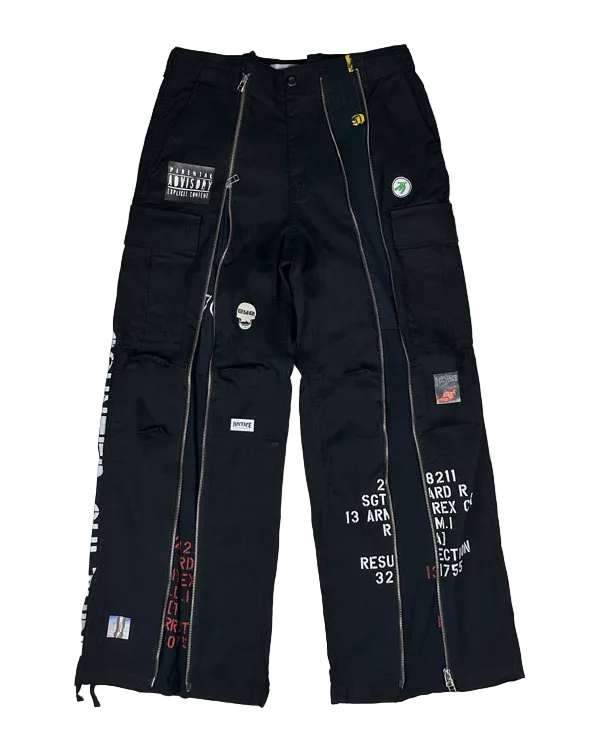 recycle zipper pants