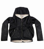 “GHAST” Crackle Shearling Hoodie