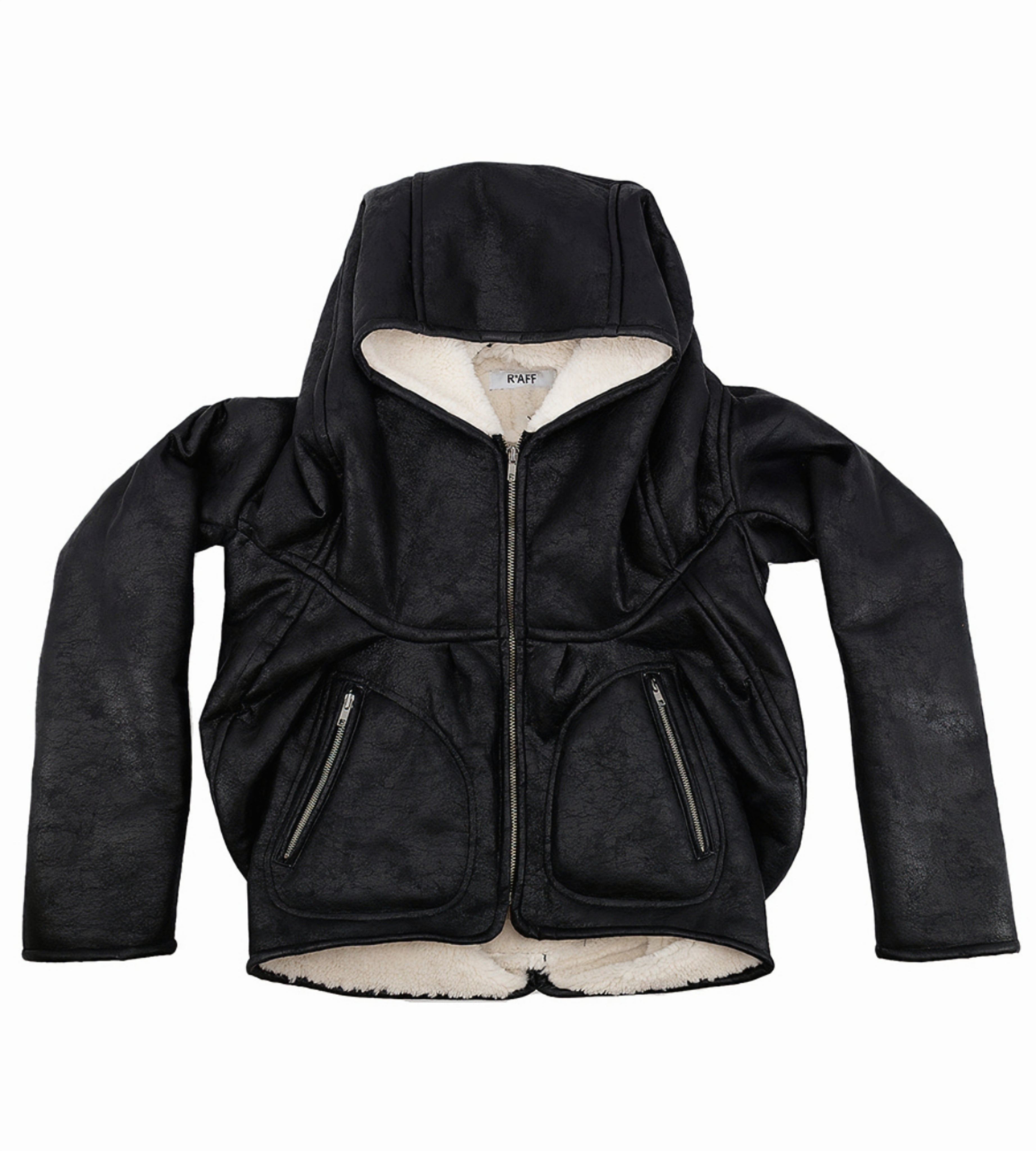 “GHAST” Crackle Shearling Hoodie