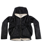 “GHAST” Crackle Shearling Hoodie