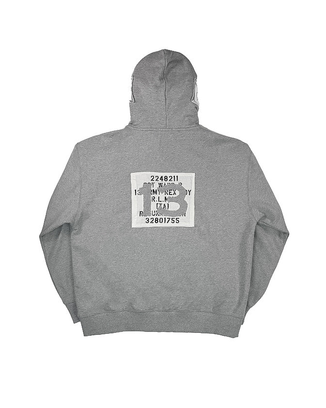 patchwork magazine 2way zipup hoodie