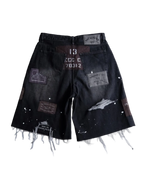Salvaged denim shorts