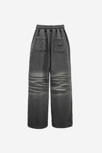 EMBROIDERY WASHED PANTS