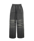 embroidery washed pants