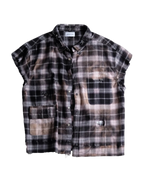 Salvaged plaid shirt