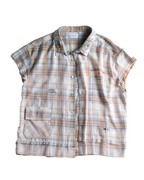 Salvaged plaid shirt